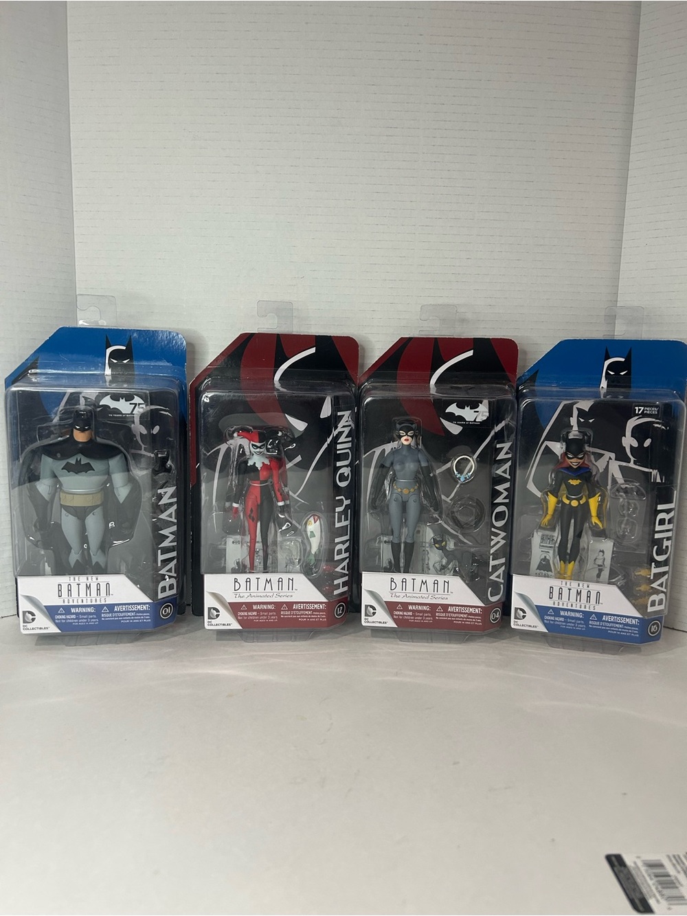 DC Collectible Batman, Batgirl, Catwoman and Harley Quinn Action Figure